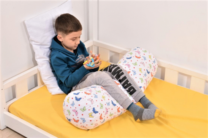 Perna de sprijin Jumbo, model flori de bumbac, 80 cm [7]
