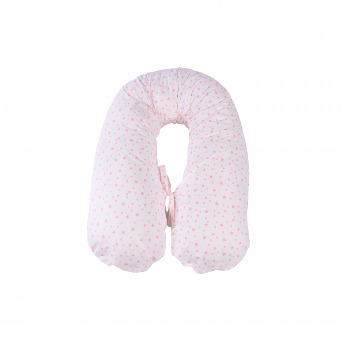 Perna gravide multifunctionala 3 in 1 bumbac 100% model stelute roz [2]