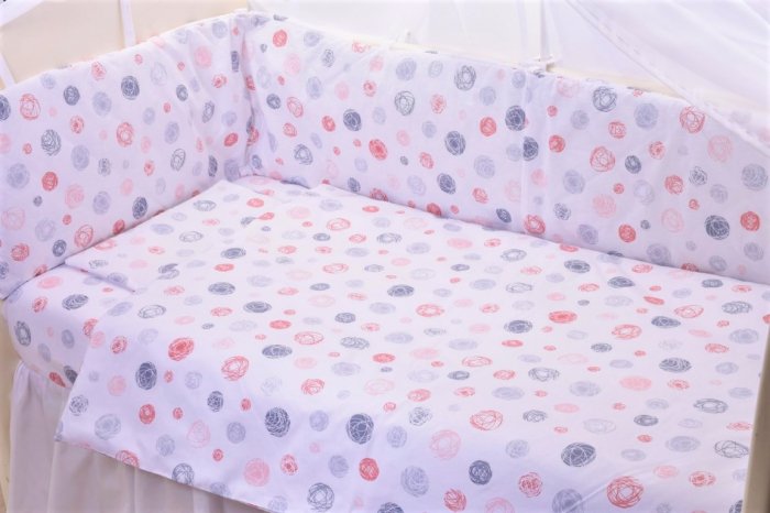 Set complet lenjerie si aparatori patut 60x120 cm Ghemotoace [2]