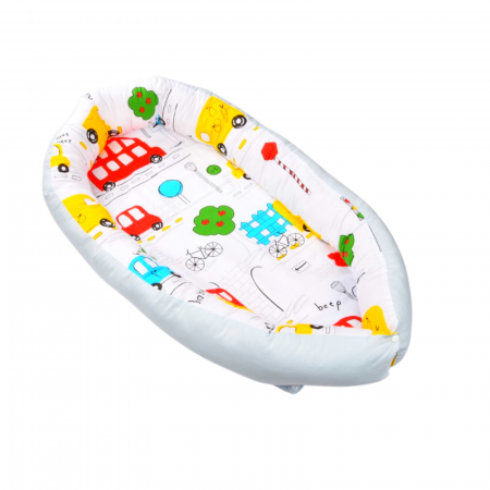 Babynest - Baby nest model masinute colorate 0-6 luni