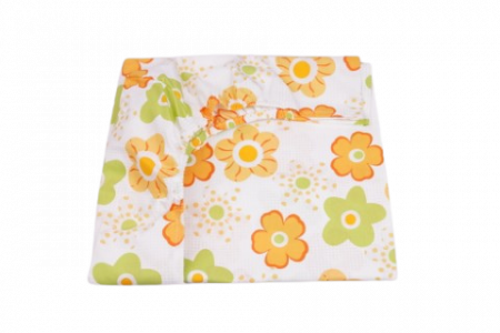 Cearceaf Bumbac - Cearsaf patut 120x60 cm bumbac 100% model floricele