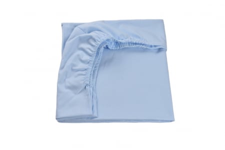 Cearceaf cu Elastic - Cearsaf patut 90x40/50 cm bumbac 100% bleu