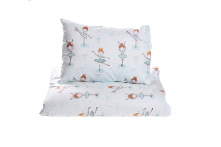 Lenjerie 3 piese model Fluturasi + Protectie impermeabila patut 120x60 cm [1]