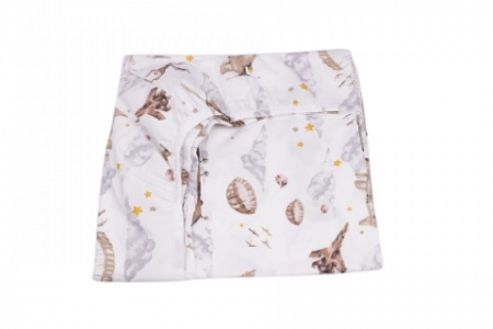 Lenjerie 6 piese patut 120x60 cm bumbac 100% model soldatei maro [2]