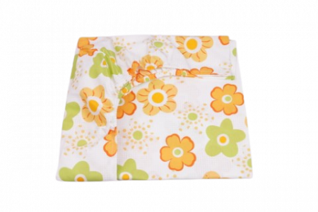 Lenjerie 6 piese patut 120x60 cm bumbac 100% model floricele [1]