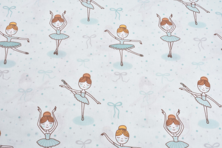 Lenjerie pat dublu bumbac 100% model balerine [2]