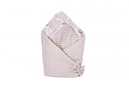 Paturica de infasat Masinute si minky gri 80x80 cm [1]