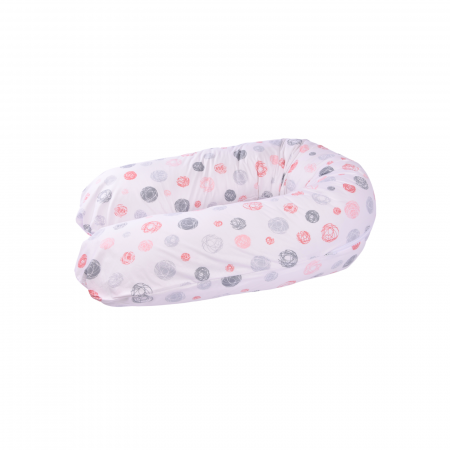 Pentru mamici - Perna gravide multifunctionala 3 in 1 bumbac 100% model ghemotoace