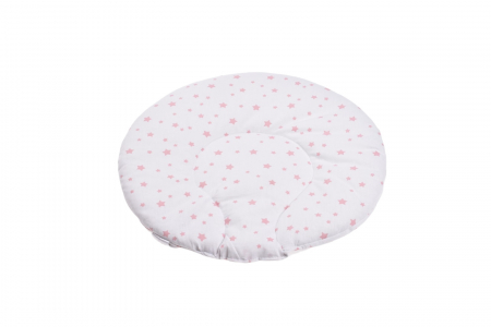 Pentru copii - Pernuta plata rotunda din bumbac 100% stelute