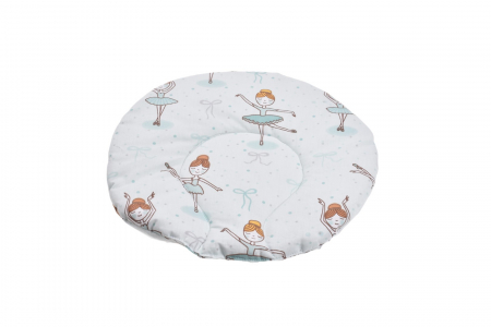 Pentru copii - Pernuta plata rotunda bumbac 100% balerine