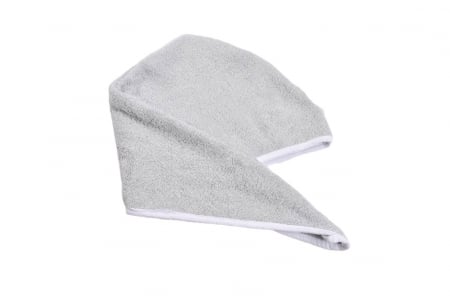 Baie - Prosop tip turban par frotir bumbac 100% gri