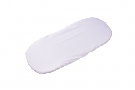 Set 2 cearsafuri cosulet si landou 72x30 cm bumbac 100% crem/alb + protectie impermeabila [3]