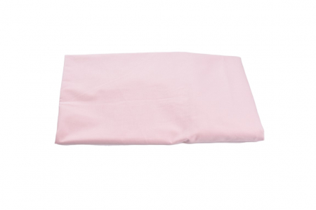 Set 2 cearsafuri patut 120x60 cm bumbac 100% alb/roz+ Protectie impermeabila [3]