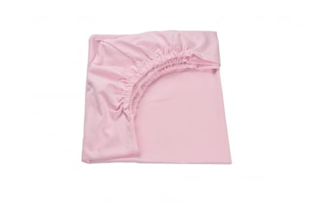Set 3 cearsafuri alb roz si stelute roz + protectie impermeabila patut 90x40/50 cm [2]