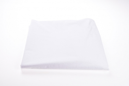 Set 3 cearsafuri alb roz si fetite + protectie impermeabila patut 90x40/50 cm [4]