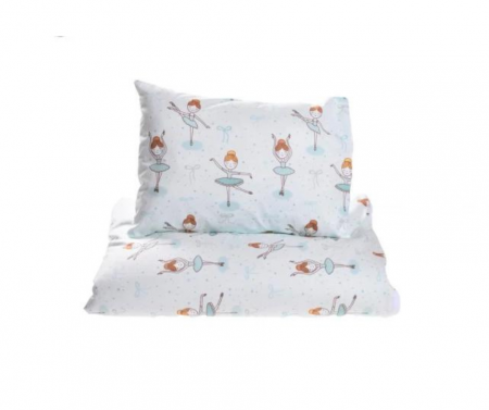 Set complet lenjerie 5 piese pentru patut incastrabil model balerine [0]