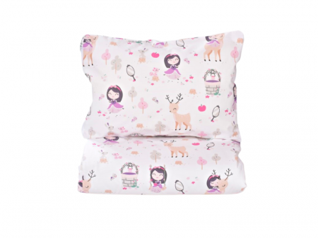 Lenjerii patut cresa - Set complet lenjerie 5 piese pentru patut incastrabil model fetite