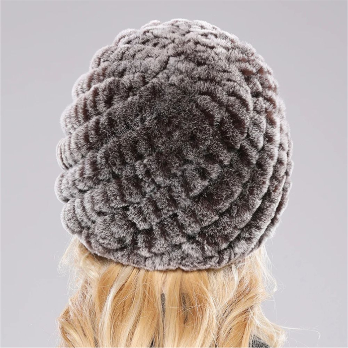 Caciula eleganta din blana ISABEL (MARO) - marime universala [4]