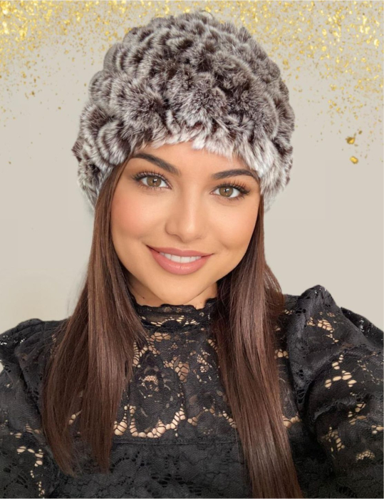 Caciula eleganta din blana ISABEL (MARO) - marime universala [1]