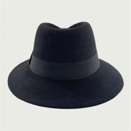 Palarie barbati din fetru lux cu boruri italiene ITALIAN STYLE (BLEUMARIN) [4]