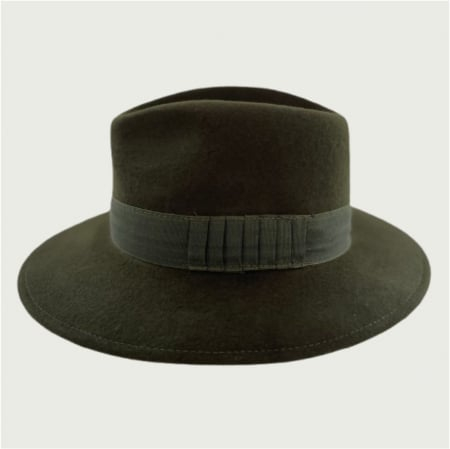 Palarie barbati din fetru lux cu boruri italiene ITALIAN STYLE (KAKI) [3]