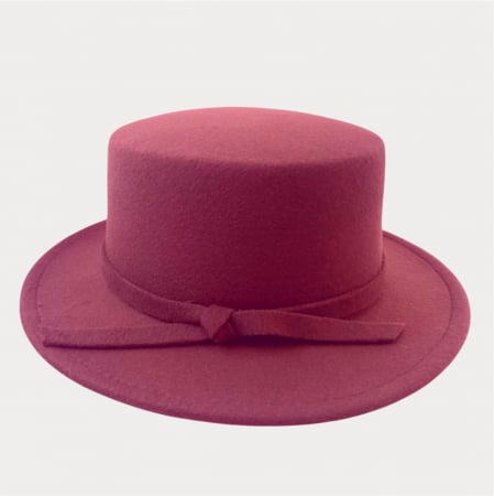 Palarie dama cu boruri rotunde MISS CASTILLIA (GRENA) - marime unica, reglabila [4]