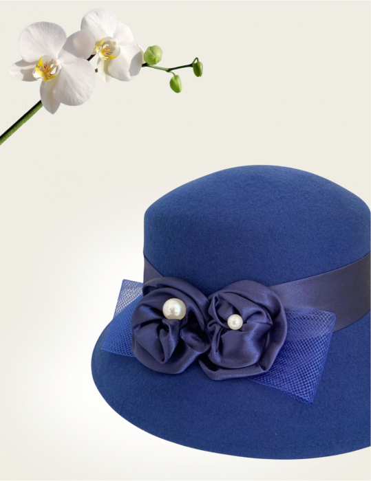 Palarie dama VENETIA LADY LUX -palarie albastra, reglabila [4]