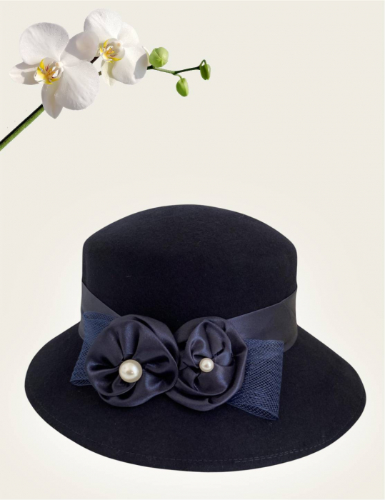 Palarie dama VENETIA LADY LUX -palarie bleumarin, reglabila [3]