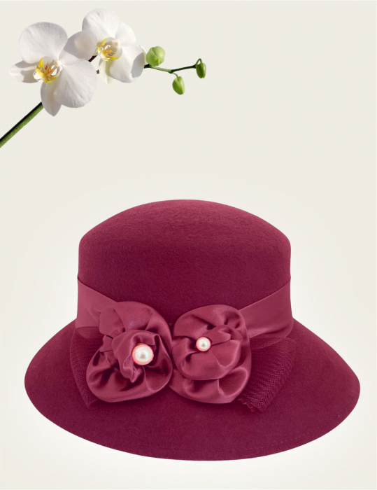 Palarie dama VENETIA LADY LUX -palarie grena, reglabila [3]