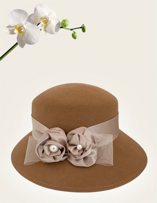 Palarie dama VENETIA LADY LUX - palarie maro, reglabila [3]