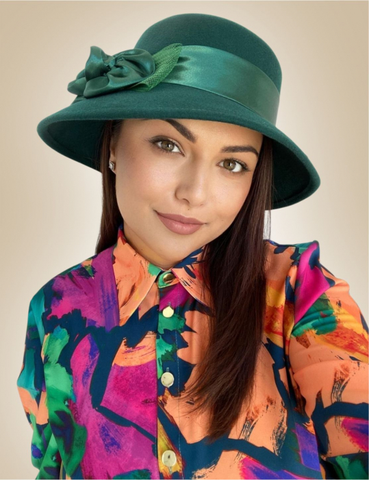 Palarie dama VENETIA LADY LUX -palarie verde, reglabila [2]