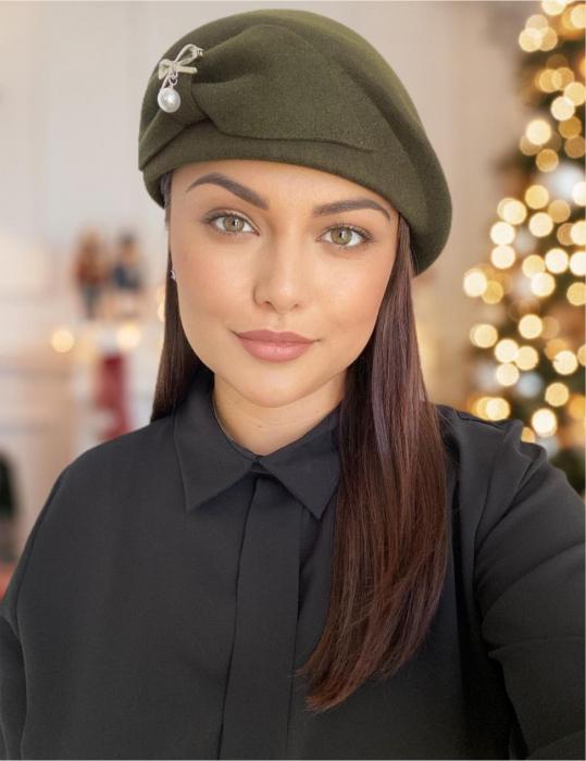 Palarie dama toca PRINCESS LADY -palarie kaki, reglabila [1]