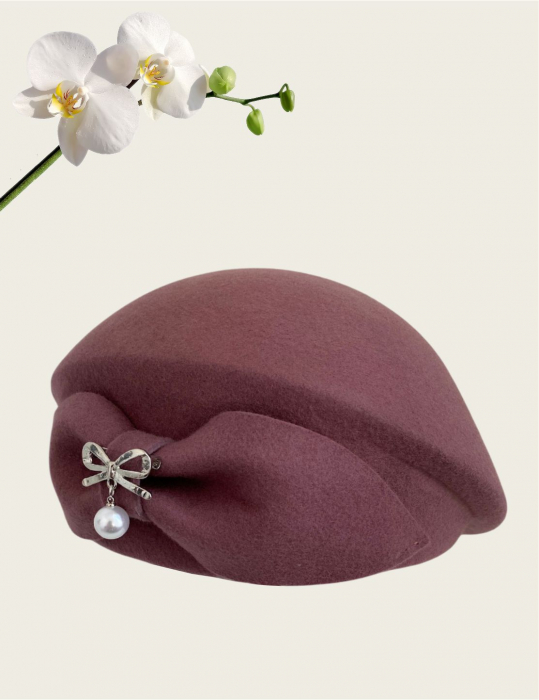 Palarie dama toca PRINCESS LADY -palarie roz, reglabila [4]