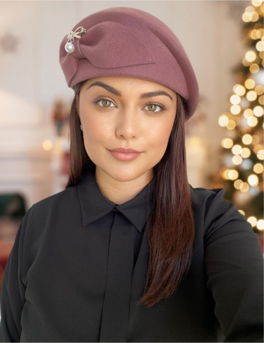 Palarie dama toca PRINCESS LADY -palarie roz, reglabila [1]