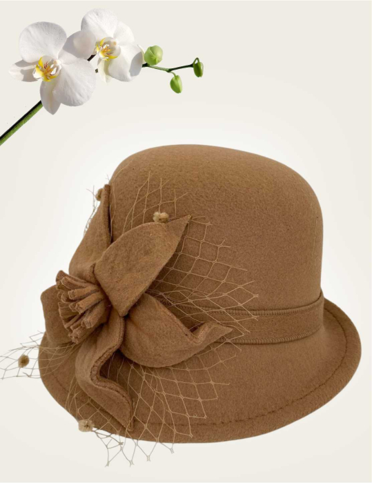Palarie dama boruri mici Anita palarie maro, reglabila [4]