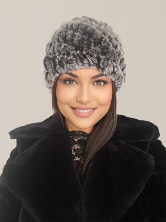 Caciula eleganta din blana DONA (GRI) - marime universala [3]