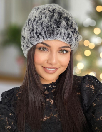 Caciula eleganta din blana DONA (GRI) - marime universala [1]