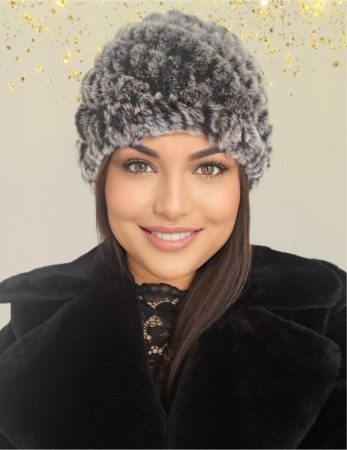 Caciula eleganta din blana DONA (GRI) - marime universala [2]