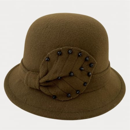 Palarie dama cu boruri delicate MISS COCHETTE (KAKI) - marime unica, reglabila [3]