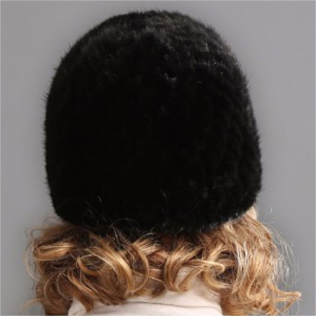 Caciula din blana de NURCA - Princess Lux (NEAGRA) - marime universala [5]