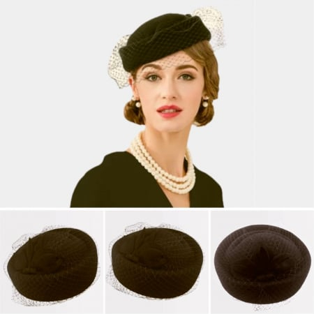 Palarie dama toca MISS PARIS -palarie maro, reglabila [1]