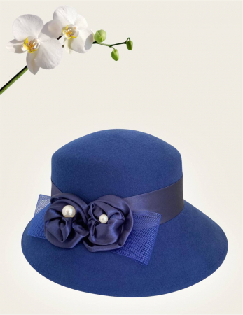 Palarie dama VENETIA LADY LUX -palarie albastra, reglabila [2]