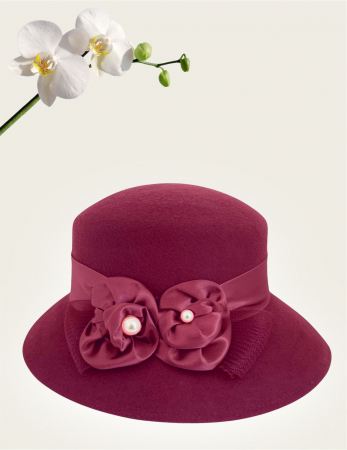 Palarie dama VENETIA LADY LUX -palarie grena, reglabila [2]