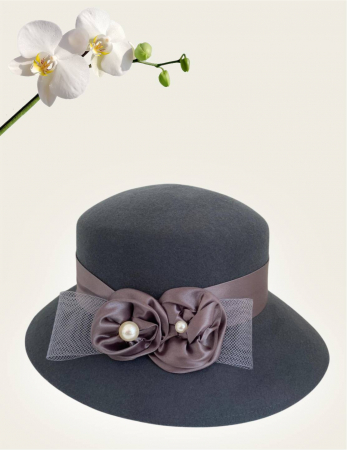 Palarie dama VENETIA LADY LUX -palarie gri, reglabila [2]