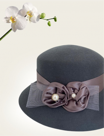 Palarie dama VENETIA LADY LUX -palarie gri, reglabila [3]