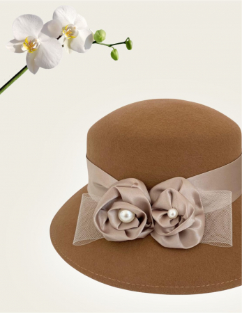 Palarie dama VENETIA LADY LUX - palarie maro, reglabila [3]