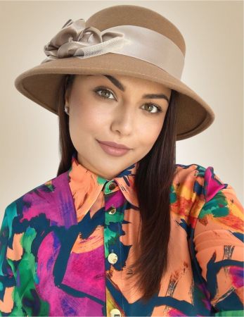 Palarie dama VENETIA LADY LUX - palarie maro, reglabila [1]