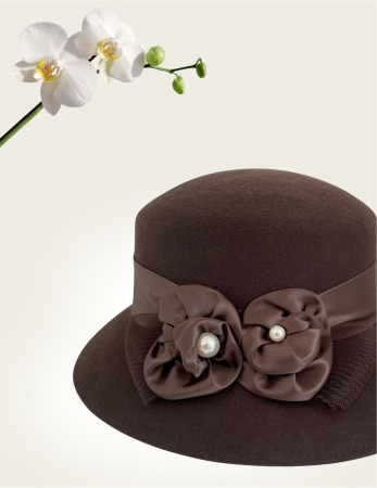 Palarie dama VENETIA LADY LUX - palarie maro, reglabila [3]