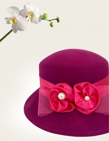 Palarie dama VENETIA LADY LUX -palarie roz, reglabila [3]