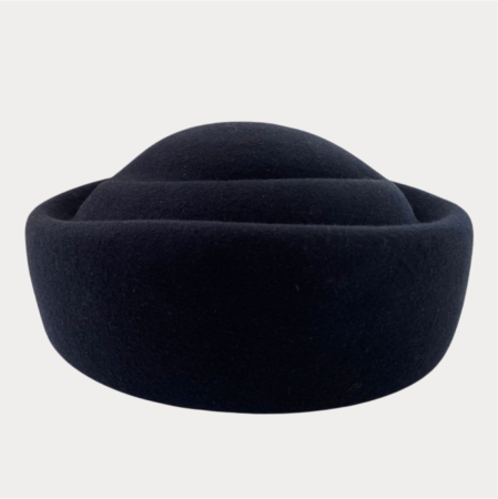 Palarie dama tip toca din fetru lux CONTESA CHIC (NEGRU) - marime unica, reglabila - Copie [3]